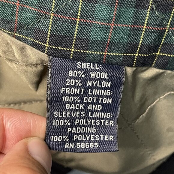 Faconnable Blazer Men's Black Wool Blend Double Breasted Pea Coat M - Picture 5 of 8